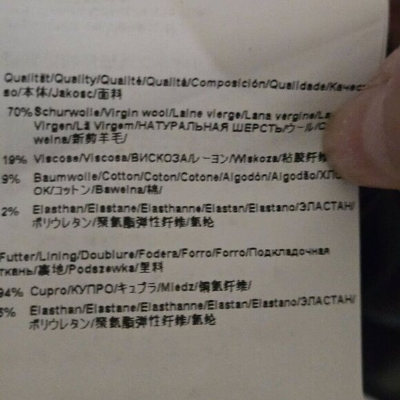 Boss Hugo Boss Delura Stretch Wool Blue Sheath Career Dress Size 4 - Picture 11 of 11